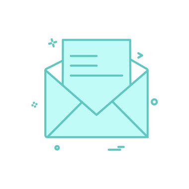 İleti simgesi tasarım vektörü