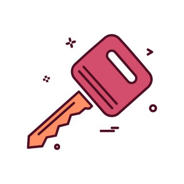 Anahtar simge tasarlamak vektör