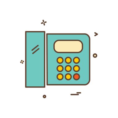 Telefon simgesi tasarım vektörü