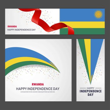 Ruanda bağımsızlık günün kutlu olsun afiş ve arka plan belirleme