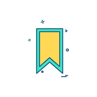 Yer işareti etiket simge tasarlamak vektör