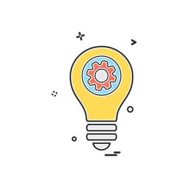 Fikir simge tasarlamak vektör