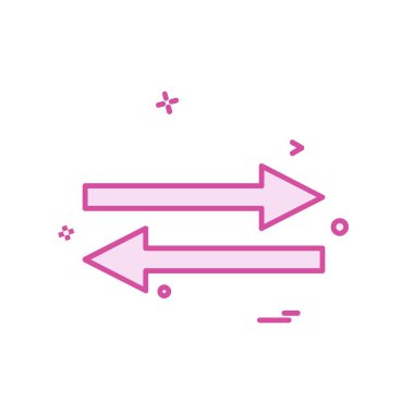 Ok simgesi tasarım vektörü