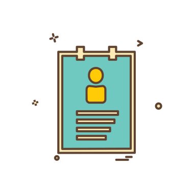 Profil simgesi tasarım vektörü