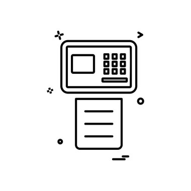 Faks simge tasarlamak vektör