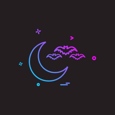 Cadılar Bayramı simgesi tasarım vektörü