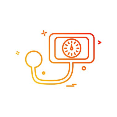 Tansiyon simgesi tasarım vektörü