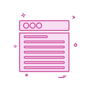 Web düzen simge tasarlamak vektör