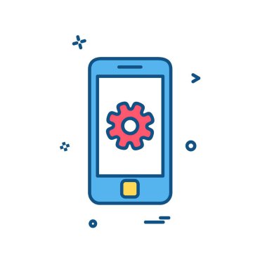 Telefon Ayarları simge tasarım vektörü 