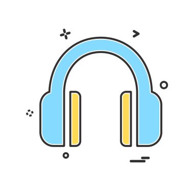 Müzik simge tasarlamak vektör 