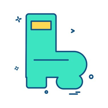 Tuvalet simgesi tasarım, renkli vektör çizim