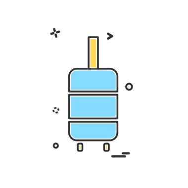 Seyahat simgesi tasarım vektörü