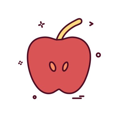 Apple simge tasarım vektörü