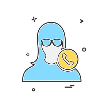 Kadın simge tasarlamak vektör