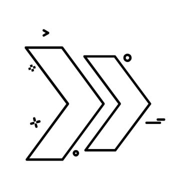 Ok simgesi tasarım vektörü