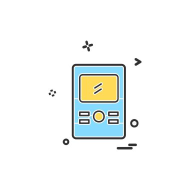 MP3 player simge tasarlamak vektör