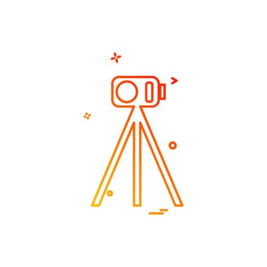 Kamera simgesi tasarım vektörü