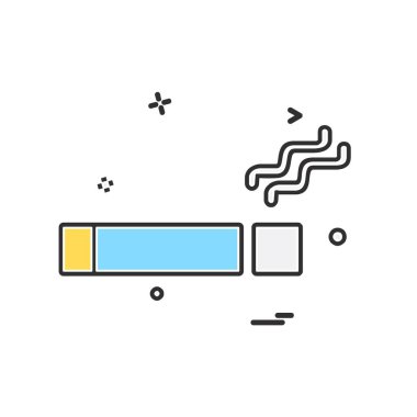 Sigara simgesi tasarım vektörü