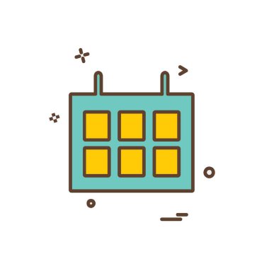 Takvim simge tasarlamak vektör 