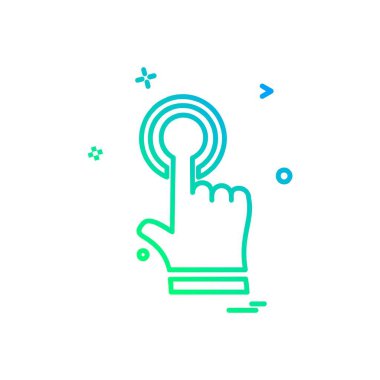 Eller simge tasarım vektörü