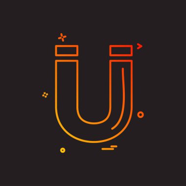 Magnet simge tasarım vektörü