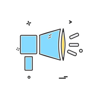 Mega telefon simge tasarlamak vektör