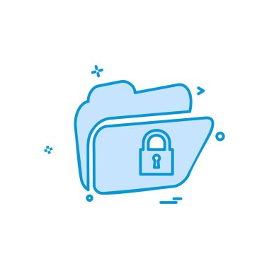 Klasör simge tasarlamak vektör