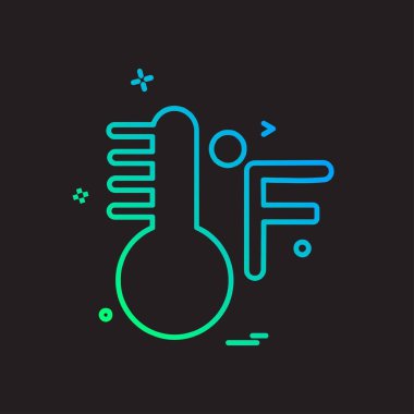 Sıcaklık simgesi tasarım vektörü