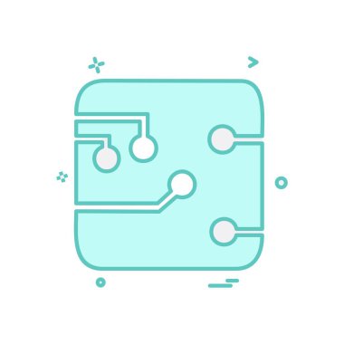 Devre levhasını simge tasarlamak vektör 