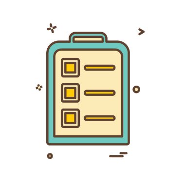 Pano simgesi tasarım, renkli vektör çizim