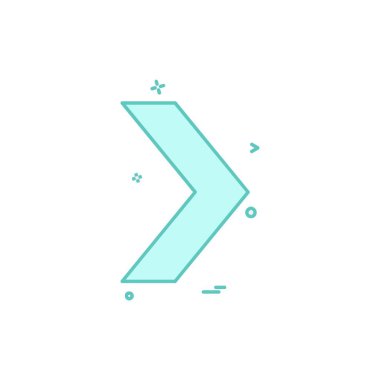 Sağ ok simge tasarlamak vektör