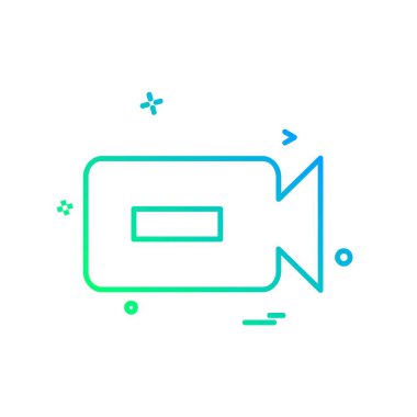 Kamera simgesi tasarım vektörü