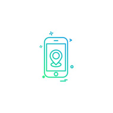 Akıllı telefon simge tasarlamak vektör 