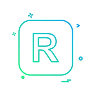 İngilizce alfabe simge tasarlamak vektör 