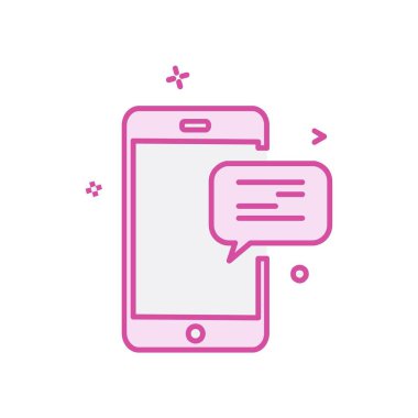 Mobil simge tasarım vektörü