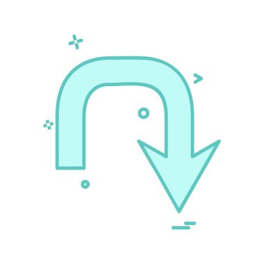 Ok simgesi tasarım vektörü