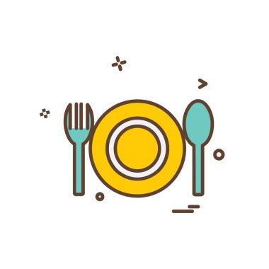Gıda simge tasarlamak vektör