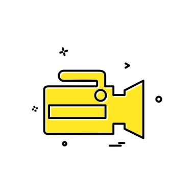 Kamera simgesi tasarım vektörü