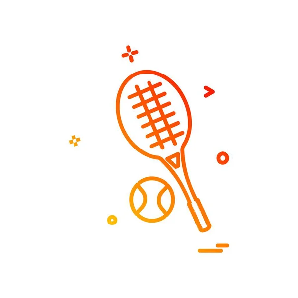 Vetor Design Ícone Badminton — Vetor de Stock