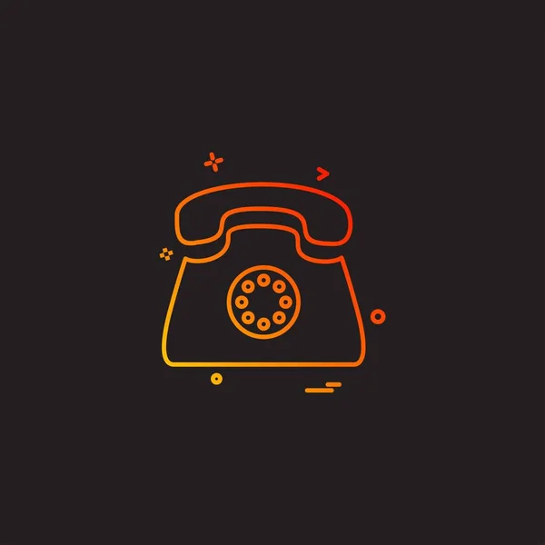 Design Vektor Für Telefon Symbole — Stockvektor