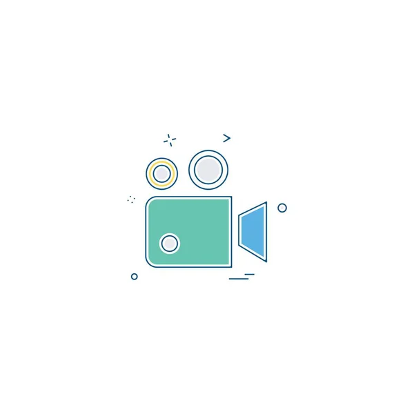 Camera Icon Design Vector — Stock Vector