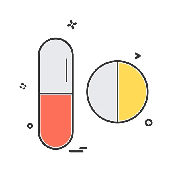 Medische Pictogram Ontwerp Kleurrijke Vectorillustratie — Stockvector