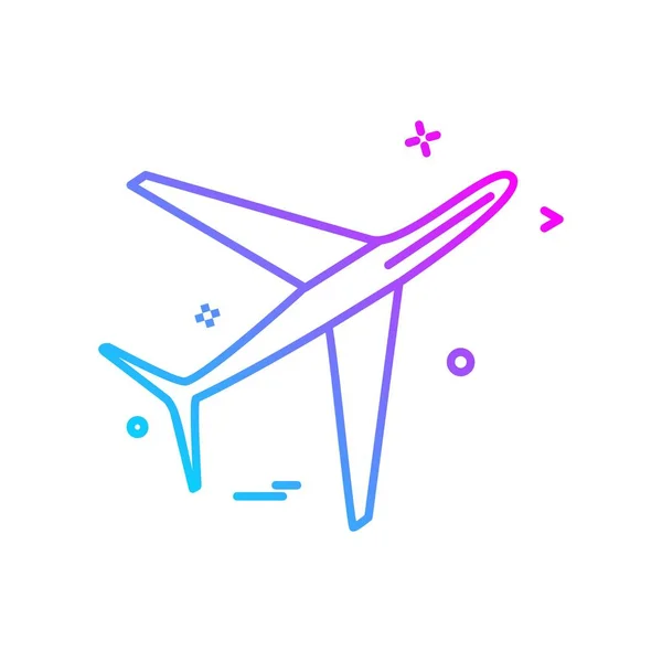Ontwerpvector Voor Vliegtuigpictogrammen — Stockvector