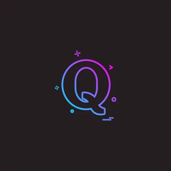 Quora 아이콘 디자인 — 스톡 벡터