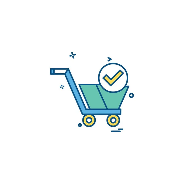 Shopping Ikone Design Vektor Illustration — Stockvektor