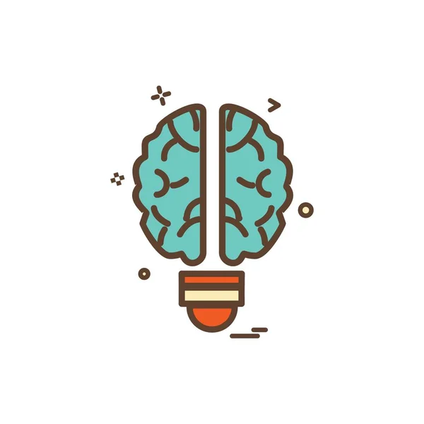 Artificial Brain Intelligence Icon Vector Design — Stock Vector