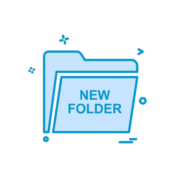 Folder Icon Design Vector Illustr — Stock Vector