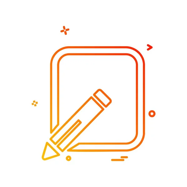 Designvektor Für Bleistift Symbole — Stockvektor