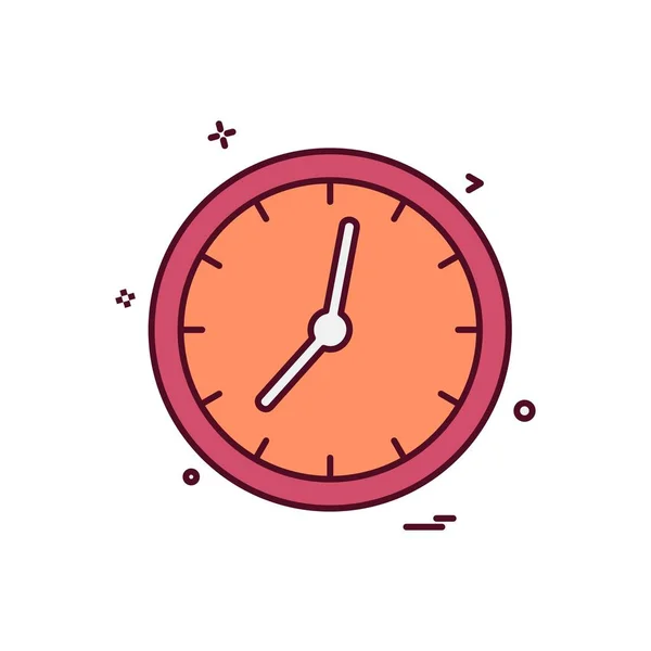 Uhr Icon Design Vektorillustration — Stockvektor