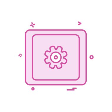 Dişli simge tasarlamak vektör